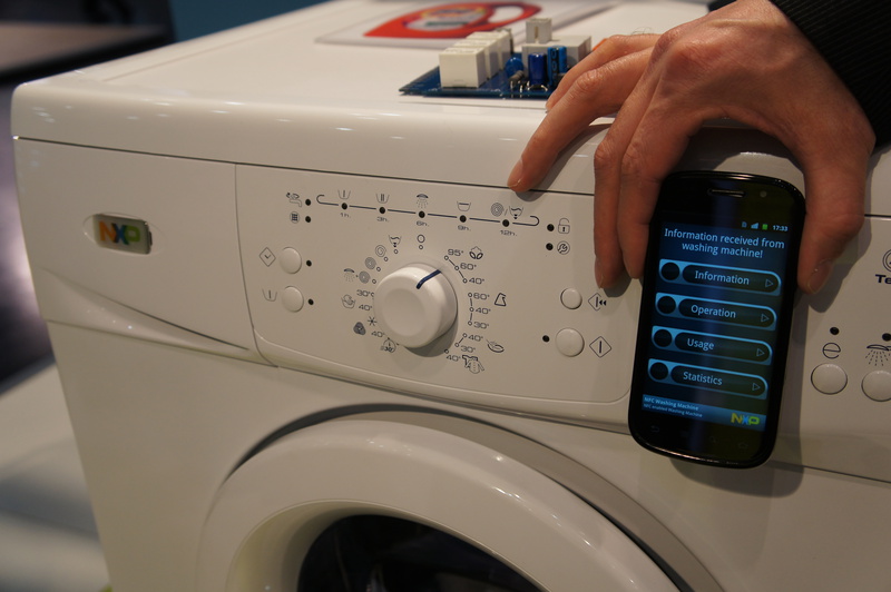 NXP demonstrates NFC washing machine