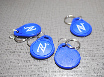 Plastic NFC key fobs